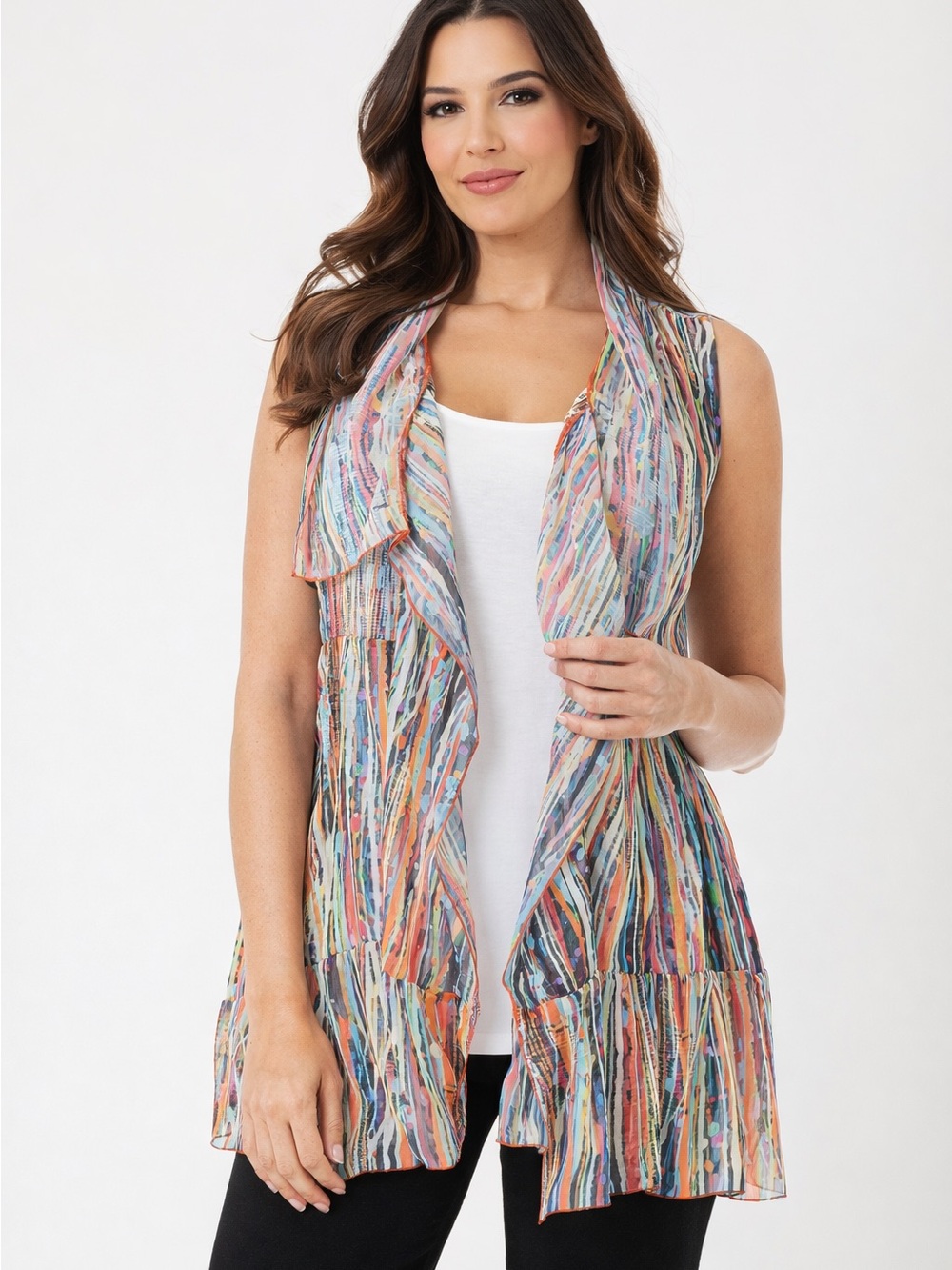 SPLATTERED PAINTED VEST s nwt